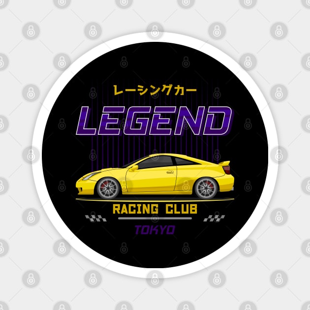 Tuner Yellow Celica MK7 JDM Magnet by GoldenTuners